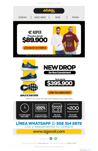 👟 ¡Renueva tu look con tenis SKECHERS desde $395.900!