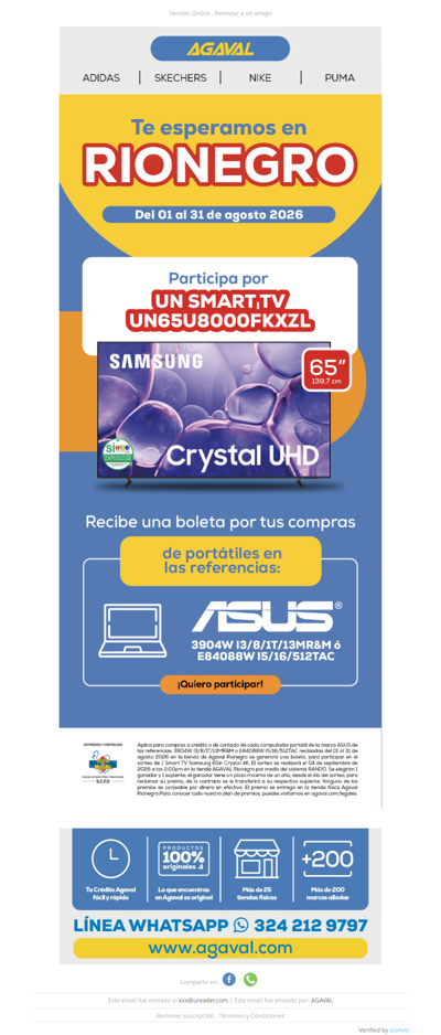 Participa en el sorteo de un Smart TV Samsung de 65