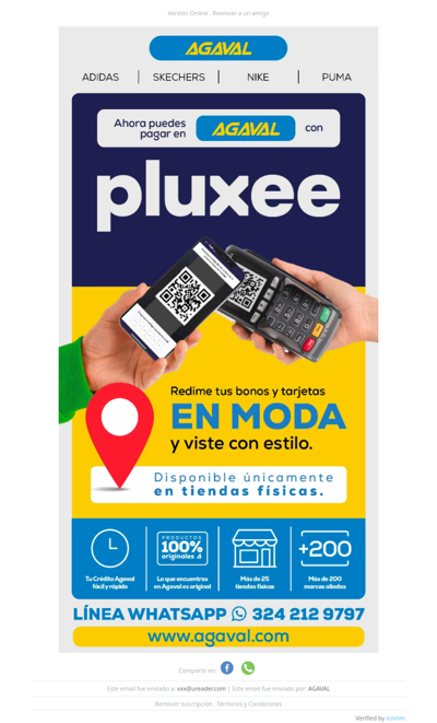 💳Paga con Bonos Pluxee en Agaval ✅