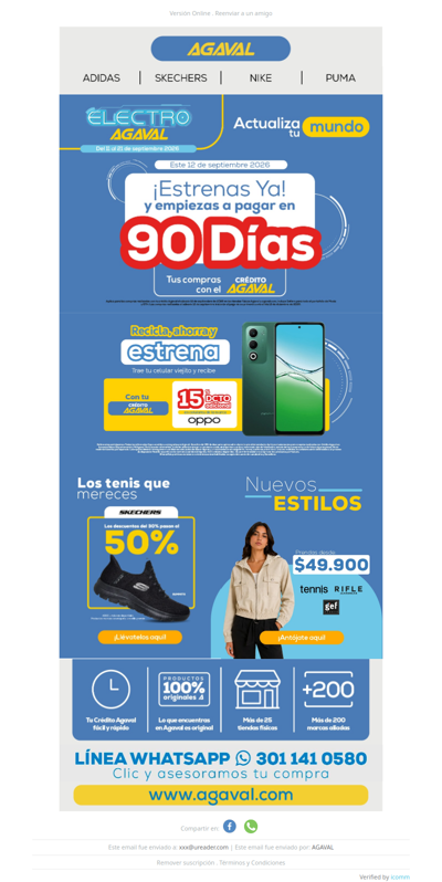 Compra y empieza a pagar en 90 días con crédito Agaval 💳