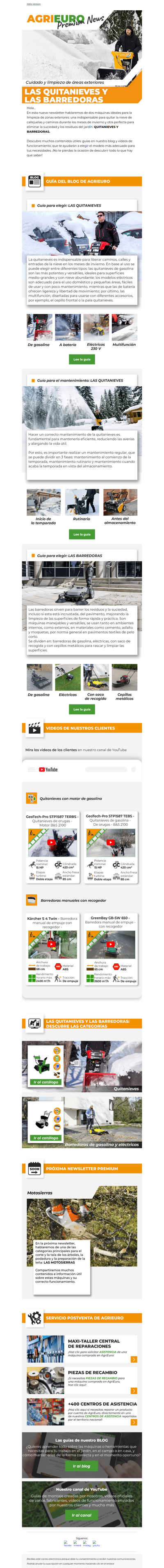 Quitanieves y Barredoras: ¡Todo lo que hay que saber!