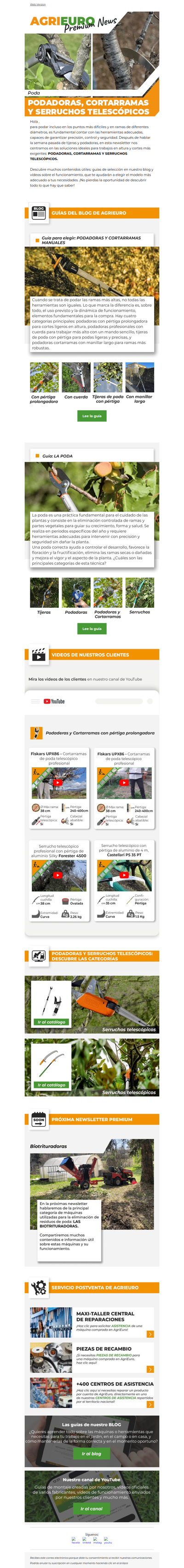 Podadoras y serruchos telescópicos: ¡Todo lo que hay que saber!