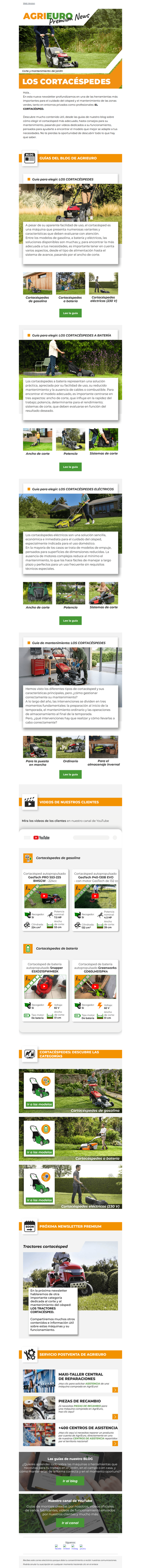 El cortacésped: ¡Todo lo que hay que saber!