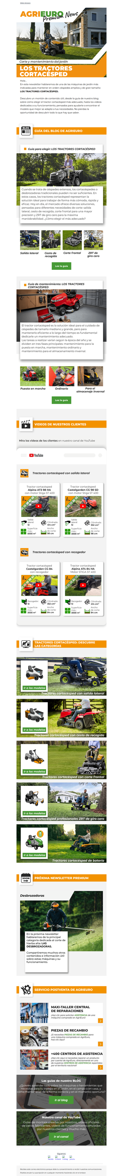 El tractor cortacésped: ¡Todo lo que hay que saber!