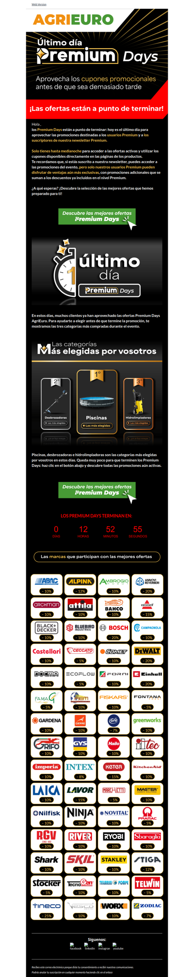 ¡Último día de los Premium Days AgriEuro!