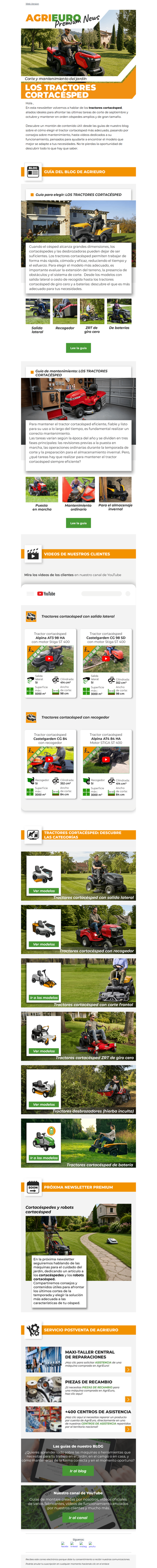 El tractor cortacésped: ¡Todo lo que hay que saber!