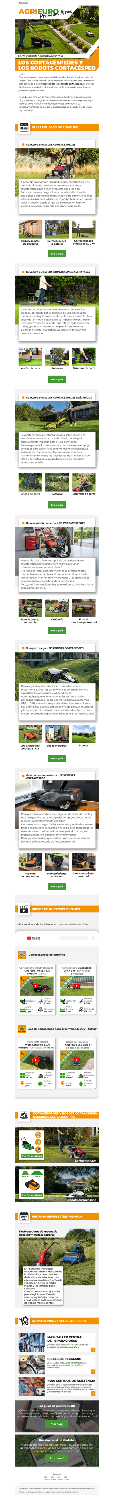 Cortacéspedes y robots cortacésped: ¡Todo lo que hay que saber!