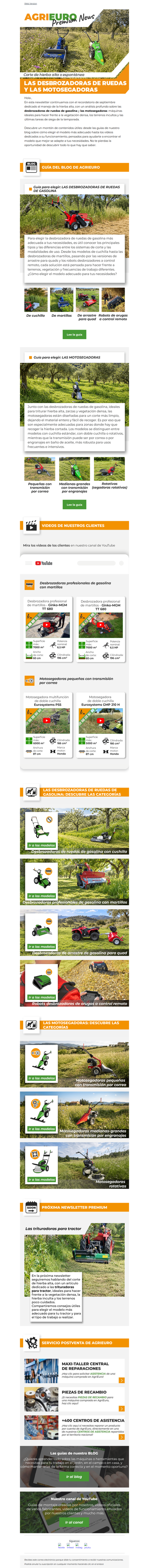 Desbrozadoras de ruedas de gasolina y motosegadoras: ¡Todo lo que hay que saber!