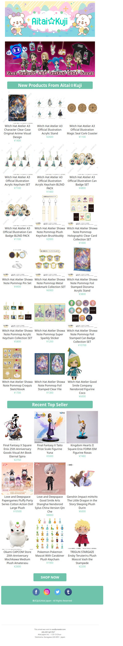 ⭐New Witch Hat Atelier Goods and more!