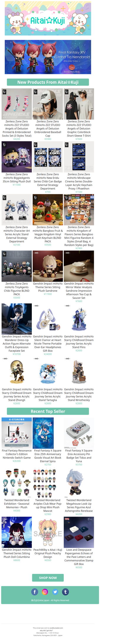 ⭐New Zenless Zone Zero Goods, Genshin Impact Merch, and more!
