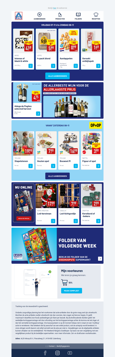 Bekijk de nieuwe weekendacties!