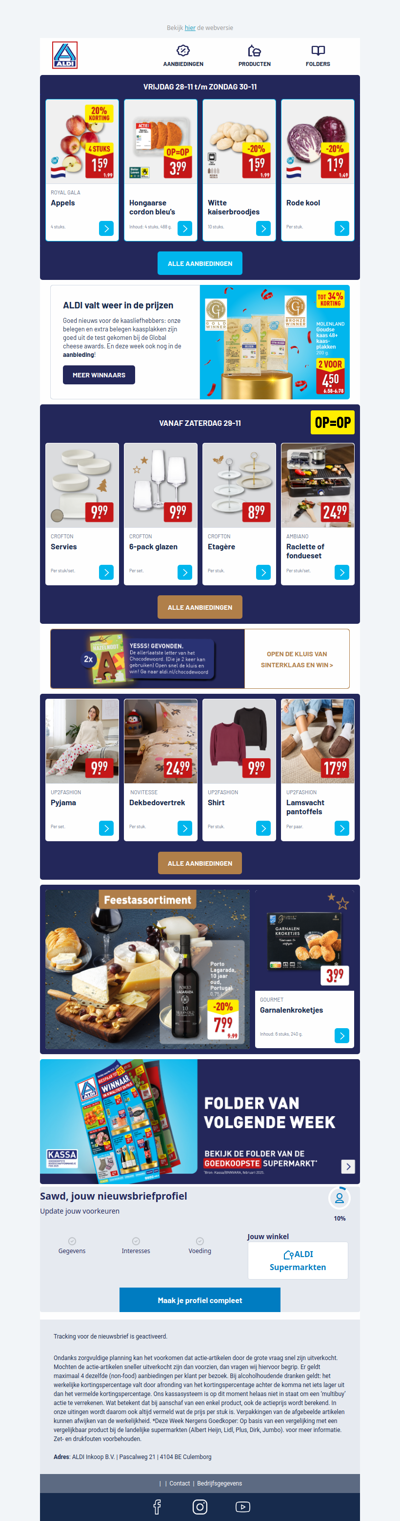 Feestelijke weekendacties en meer!