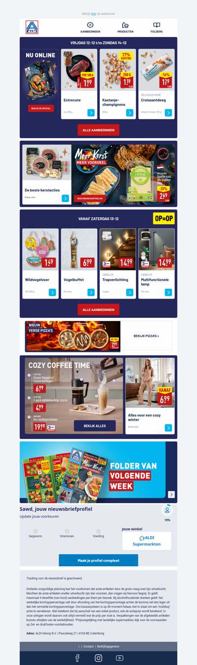 Feestelijke weekendacties en meer!