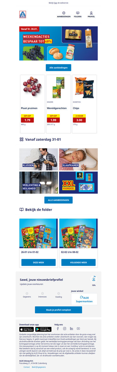 sawd loop geen voordeel mis!