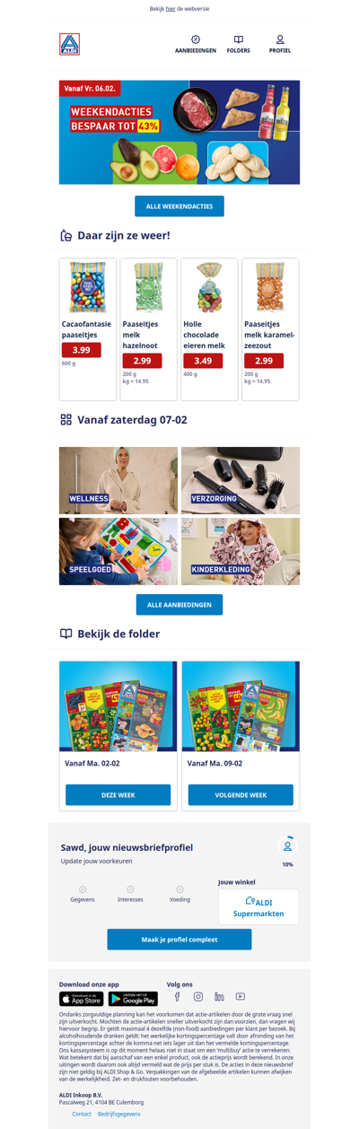 Bekijk alle weekendacties!