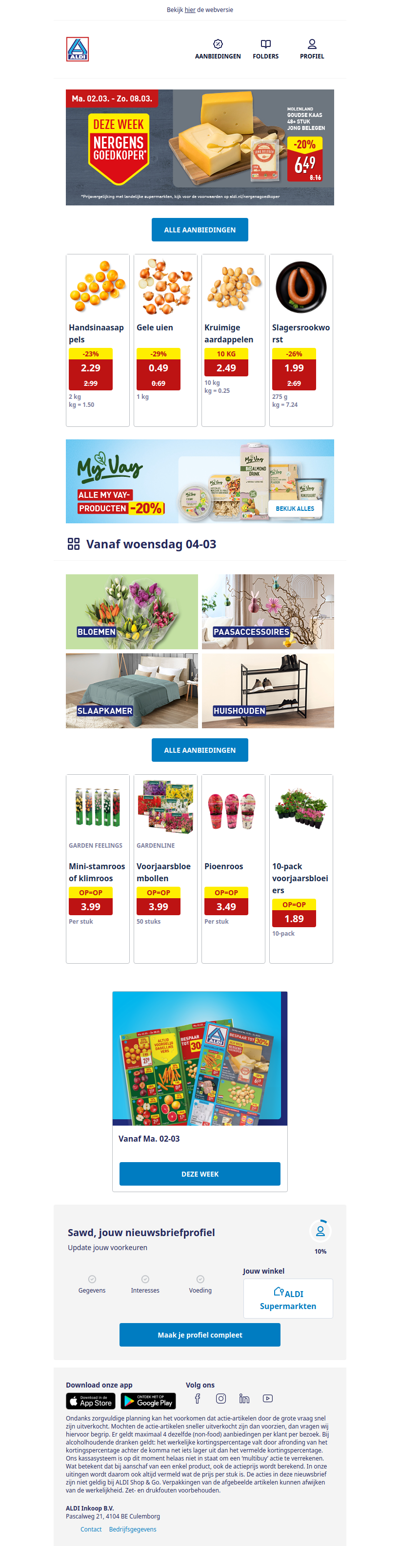 Bekijk de nieuwe acties!