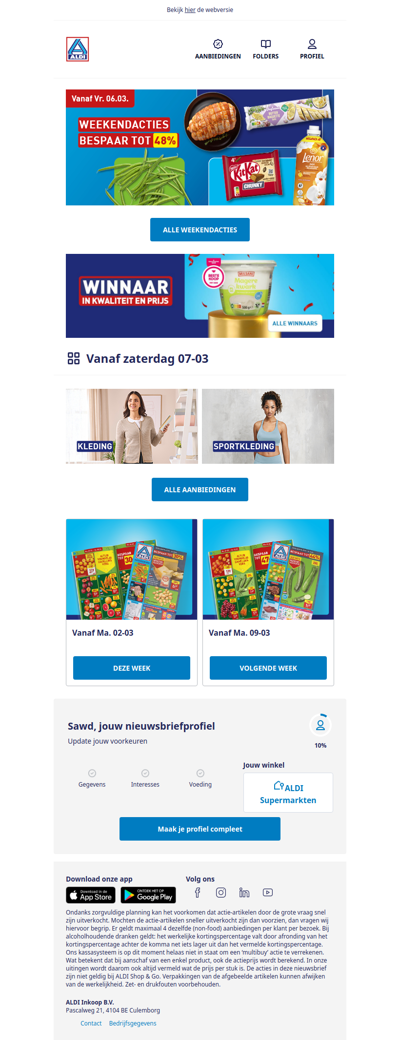 Loop geen voordeel mis!