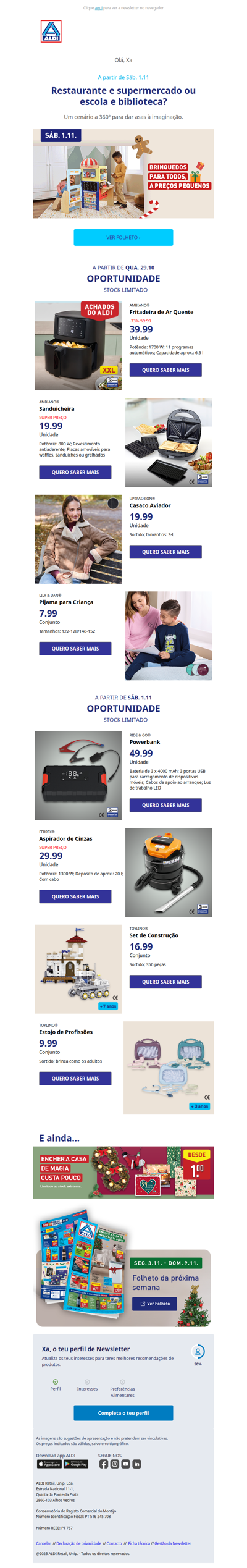 Xa, Cenário 2 em 1 só 49.99 🛒🍎