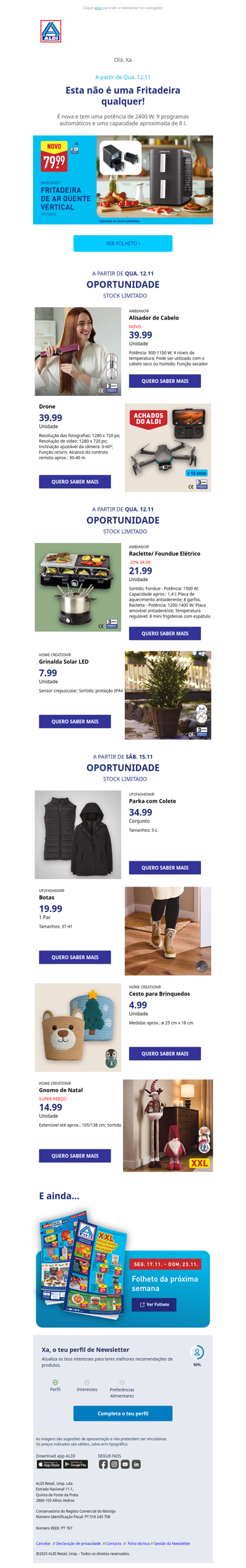 Xa, nova Fritadeira Vertical só 79.99! 🆕