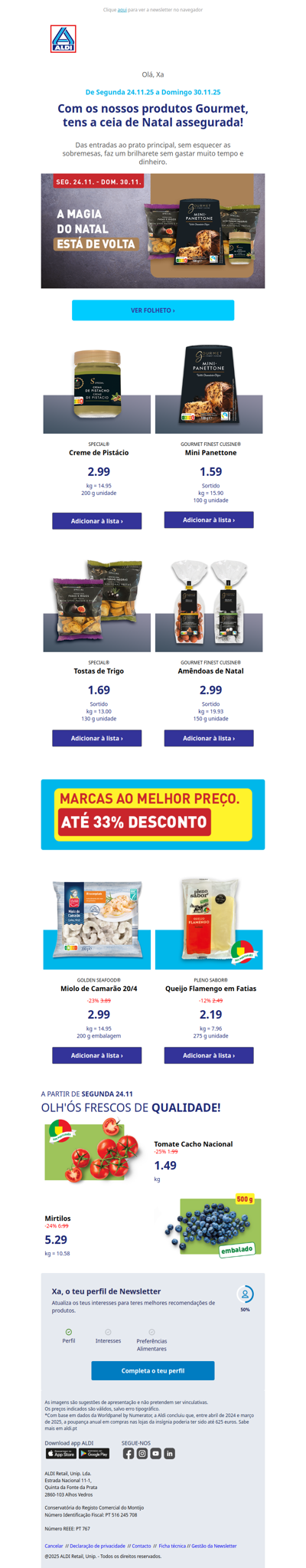 Xa, um Natal Gourmet a preços baixos!