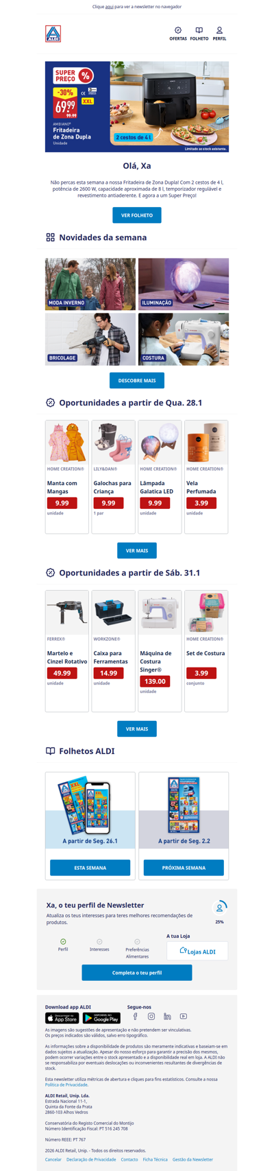 Xa, Fritadeira Dupla por apenas 69.99! ♨️