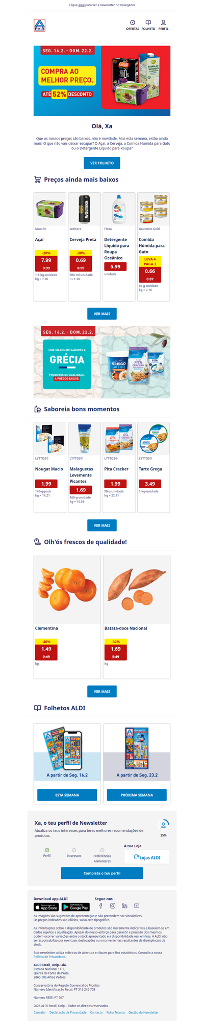 Xa, Açaí XXL só 7.99! 😋