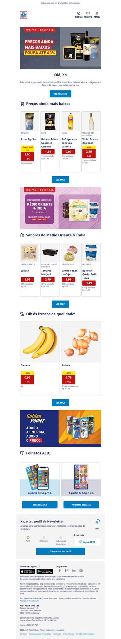 Xa, aproveita! Leva 2 Arroz Extra Agulha por 2€! 🍚​