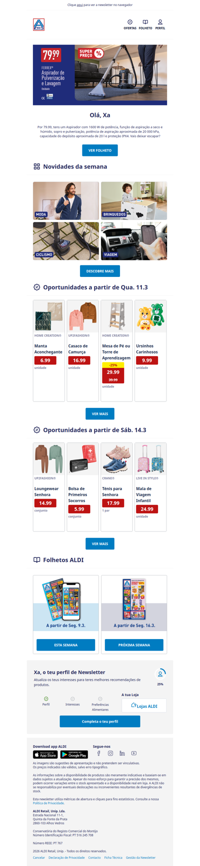 Xa, Aspirador de Pulverização e Lavagem só 79.99! 🫧​