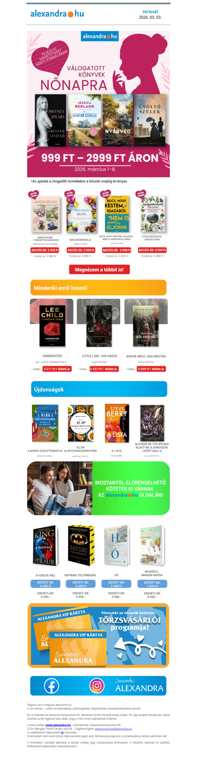 Válogatott könyvek nőnapra! 🌸💗