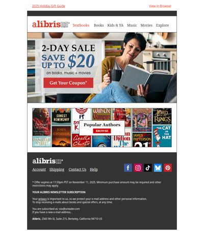 2-Day Sale | Save up to $20