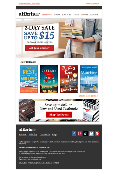 $15 Coupon | Limited-Time Offer