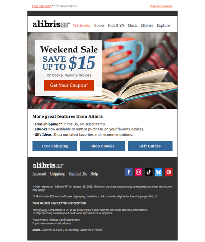 Weekend Sale | Save $15 through Sunday