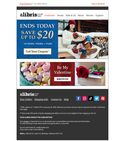 Sale ends today | Save up to $20