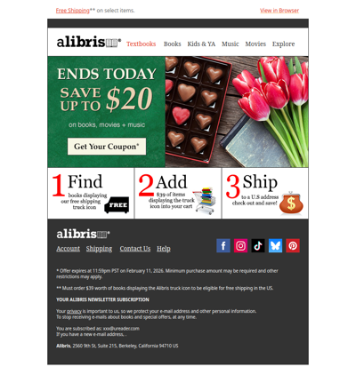 Sale ends at midnight | Save up to $20