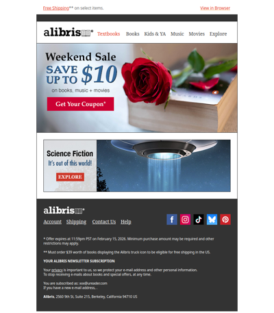 Sweetheart of a Sale | Save $10 all weekend