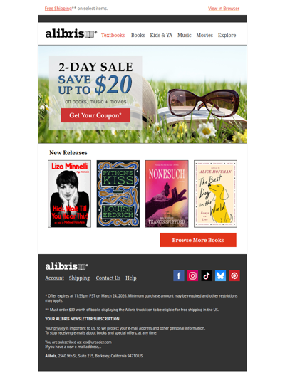 2-Day Sale | Save up to $20