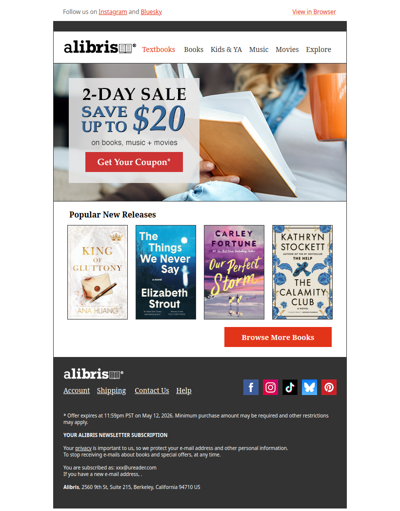 2-Day Sale | Save up to $20