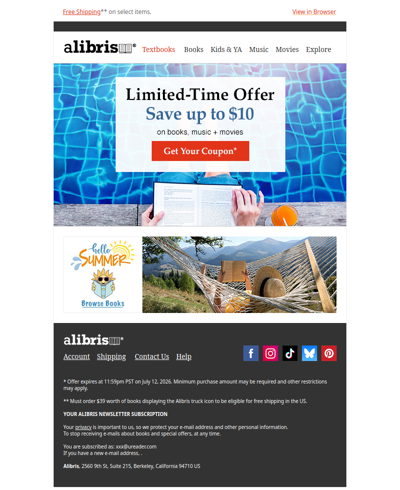 Save up to $10 through Sunday