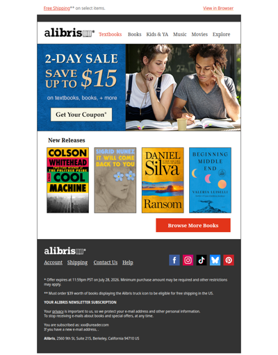 2-Day Sale | Save up to $15