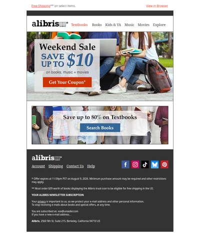 $10 Coupon | Sale Ends Sunday