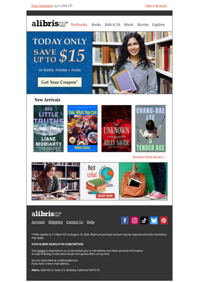 24 Hours Only | Up to $15 Off