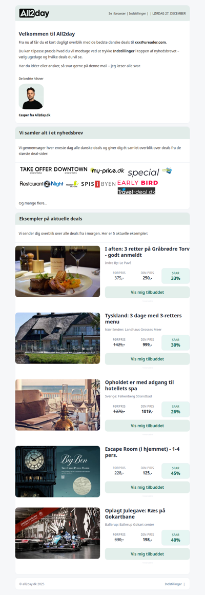 Din tilmelding til All2day er blevet aktiveret