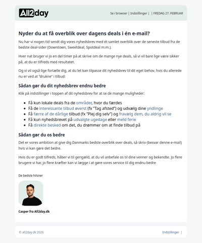 Vores første tid sammen.