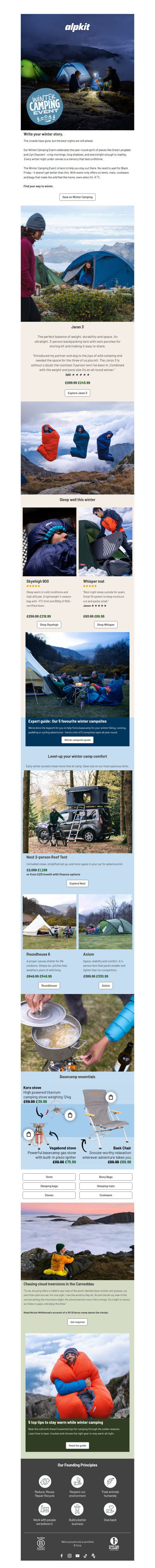 The Great British Winter Camp Event