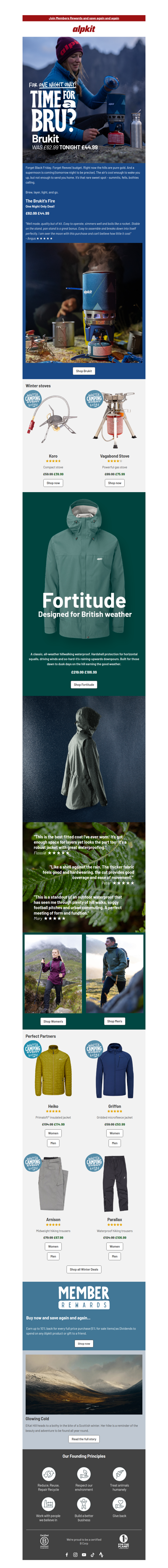 Autumn's glowing. One night only. The Brukit's fire.