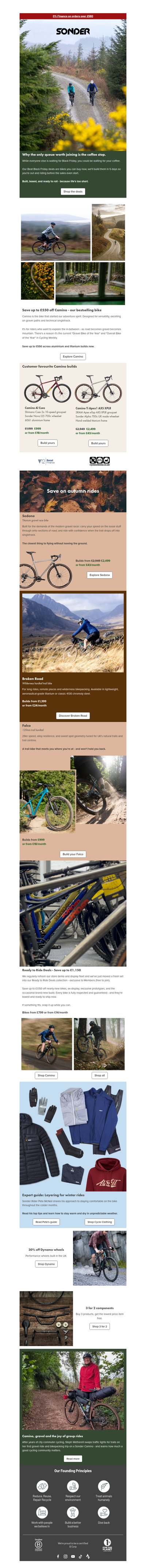 Beat Black Friday and Ride.