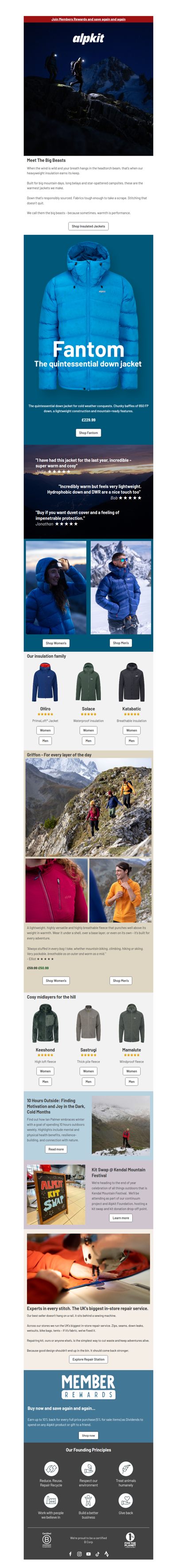 Meet the Big Beasts. Designed for British weather.