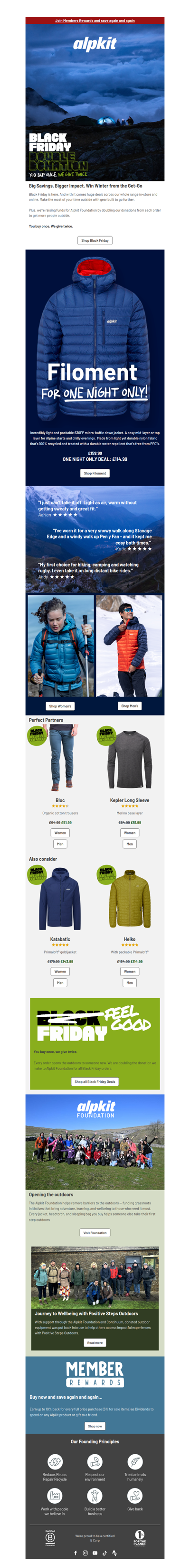 BLACK FRIDAY - DOUBLE DONATION