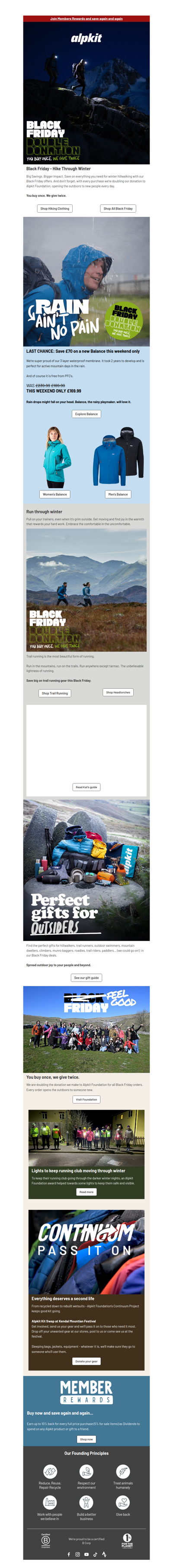 Black Friday Got Real. Bright Adventures. Outside All Winter.