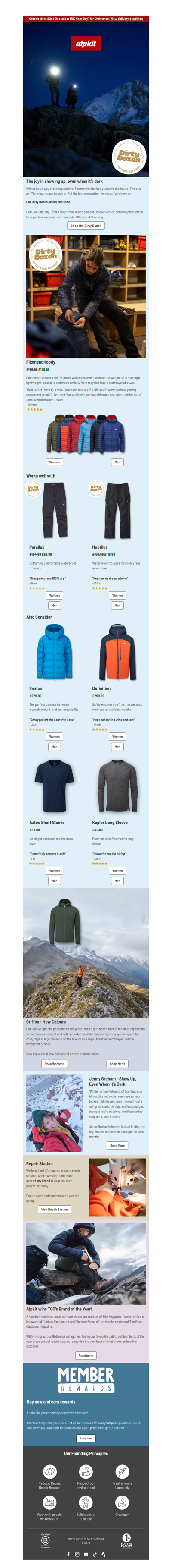 Show up. Even when its dark.